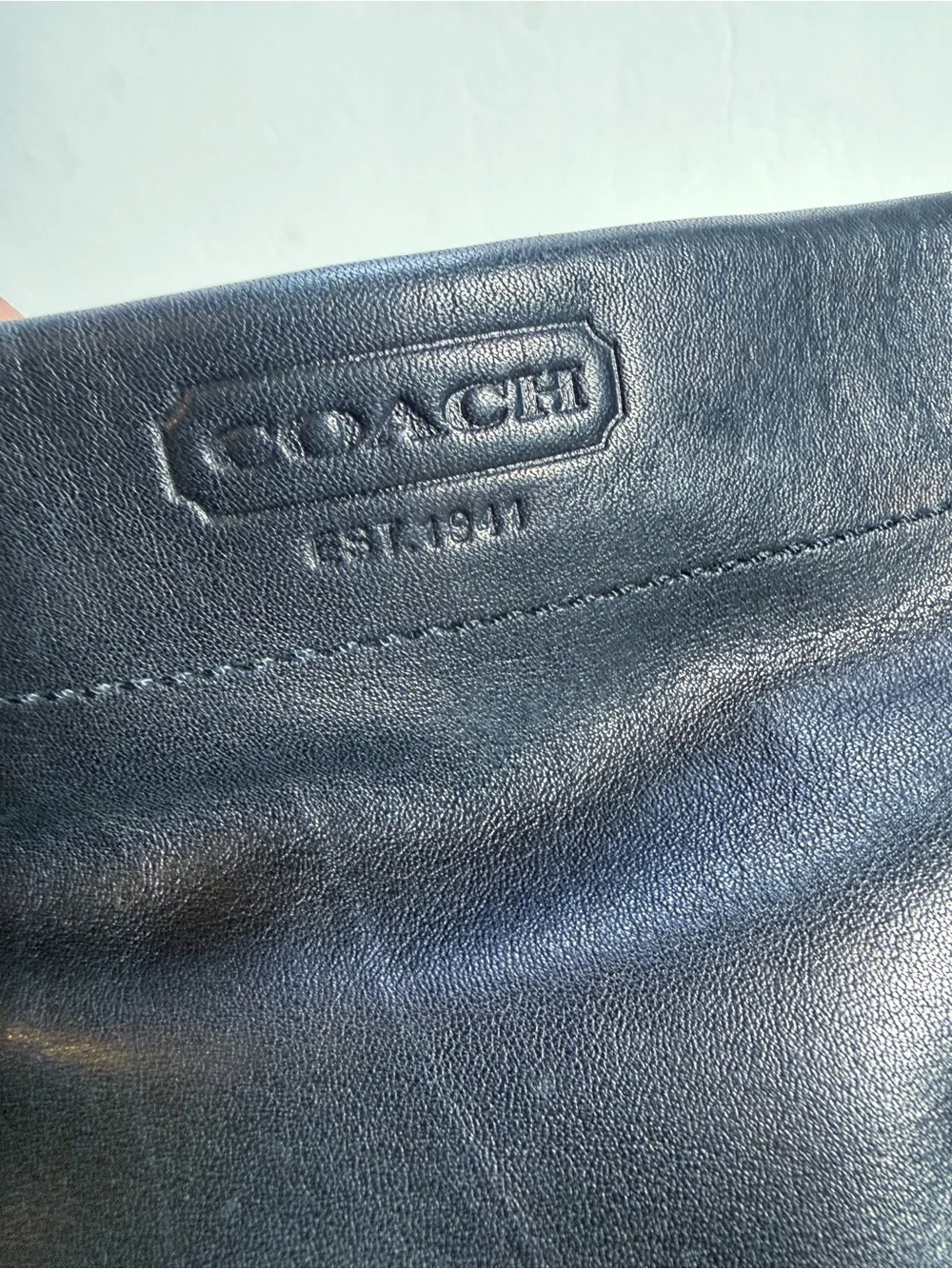 Vintage Y2K Coach Carly 2007 black leather hobo shoulder bag